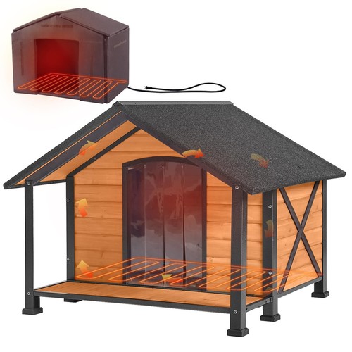 Large heated dog house - large,