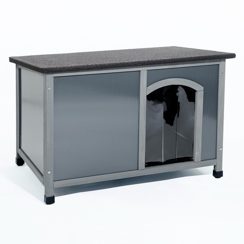 Dog kennel plastic and wood - plastic,
