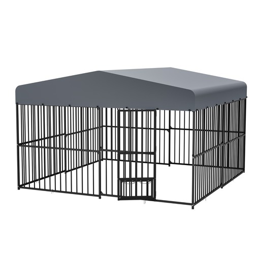 Outdoor dog kennel - kennel, roof