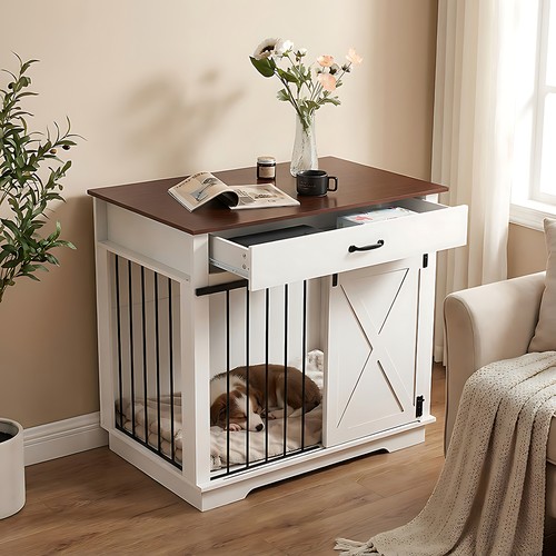 Large indoor dog kennel with - large,