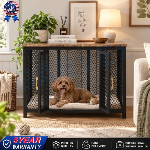 Heavy duty dog crate large - 48",