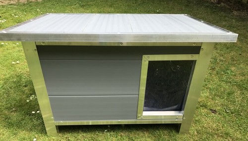 Insulated plastic dog kennel - dog,