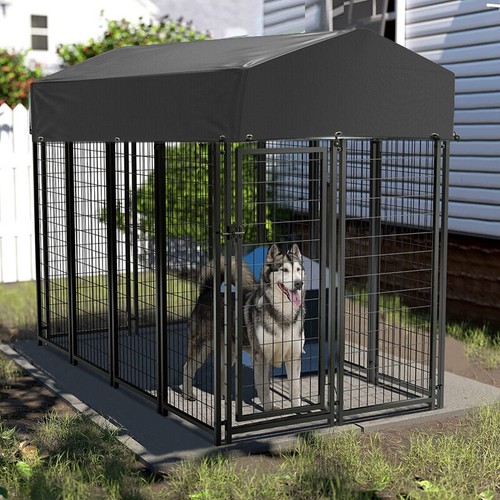Tall large outdoor dog kennel - dog,