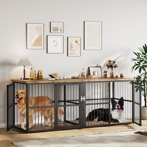 Heavy duty double dog crate - duty,