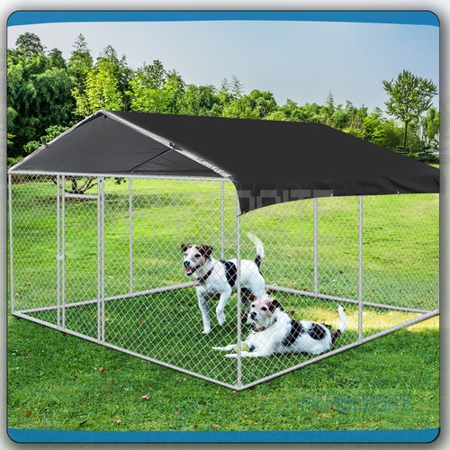 Large dog kennel outdoor with - kennel,