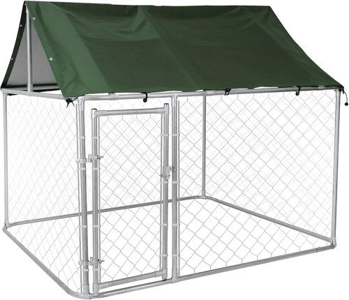 Large dog kennel outdoor with - kennel,