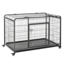 PawHut 81x125cm Metal Dog Cage
